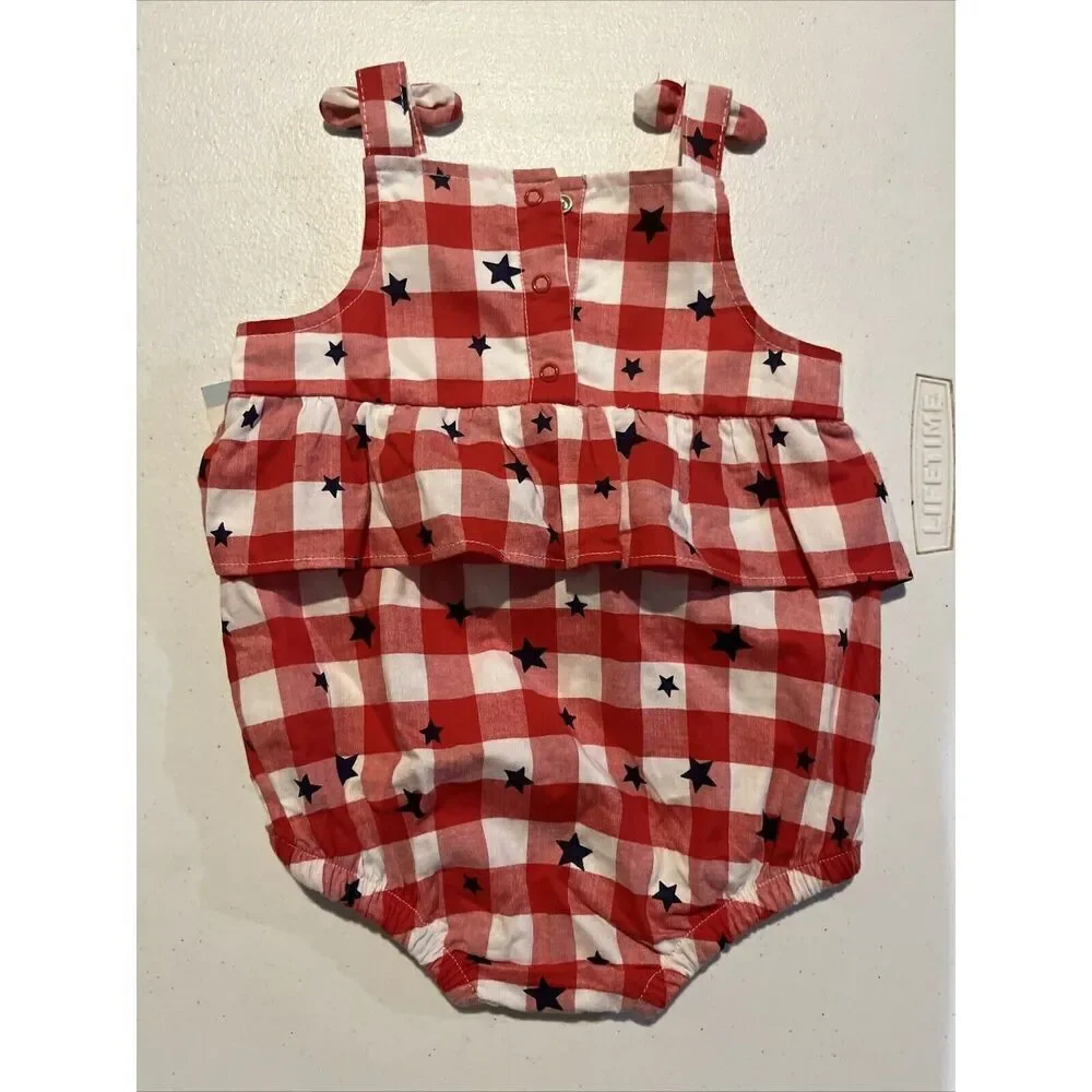 Cat & Jack Baby One Piece Bodysuit  Red, White, and Blue, 3-6 Months
